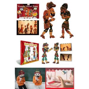 Geleneksel Hacivat Karagöz ve Arkadaşları Gölge Oyunu 4 Adet Sopa ve Maskeli Eğlenceli Oyuncak