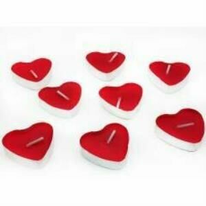 KALPLİ 10 ADET TEA LİGHT KIRMIZI MUM