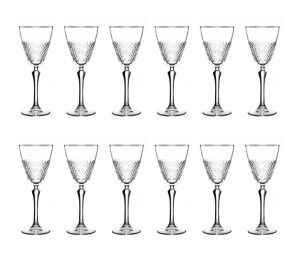 MCS5301 Platin 49 Parça 12 Kişilik Mozaik Desenli Cam Bardak Seti