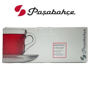 Paşabahçe 97768 Marmara 6'lı Kulplu Çay-Kahve Fincan Seti 