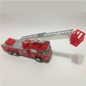 SESLİ IŞIKLI HAREKETLİ İTFAİYE ARABASI 360º DÖNER UZUYAN MERDİVENLİ İTFAİYE ARABASI 30x8x7cm