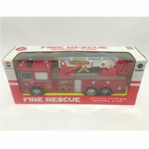 SESLİ IŞIKLI HAREKETLİ İTFAİYE ARABASI 360º DÖNER UZUYAN MERDİVENLİ İTFAİYE ARABASI 30x8x7cm