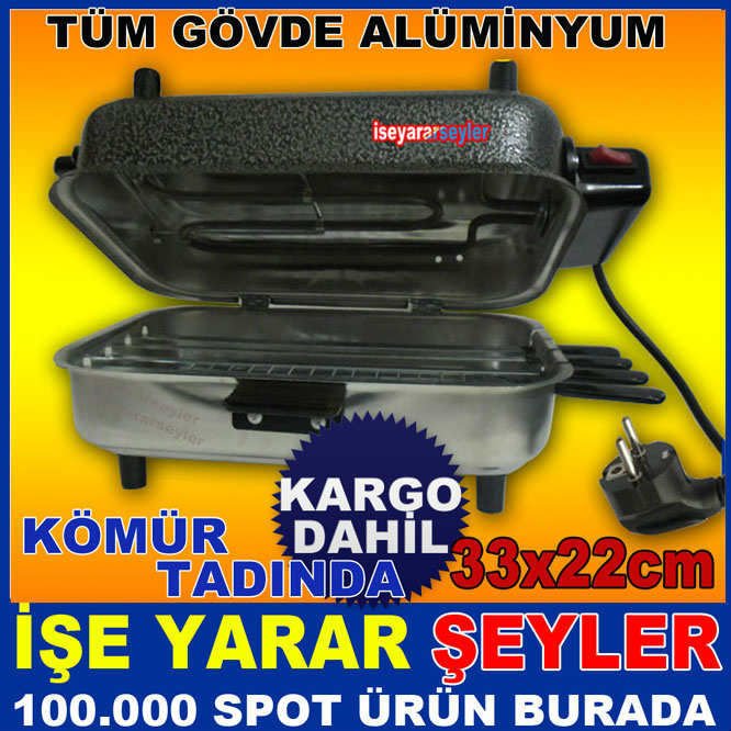 ALÜMİNYUM GÖVDE KAPAKLI ELEKTRİKLİ IZGARA TPRESS -1