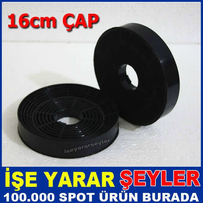 BACASIZ KULLANIM KARBON ASPİRATÖR FİLTRESİ 16cm