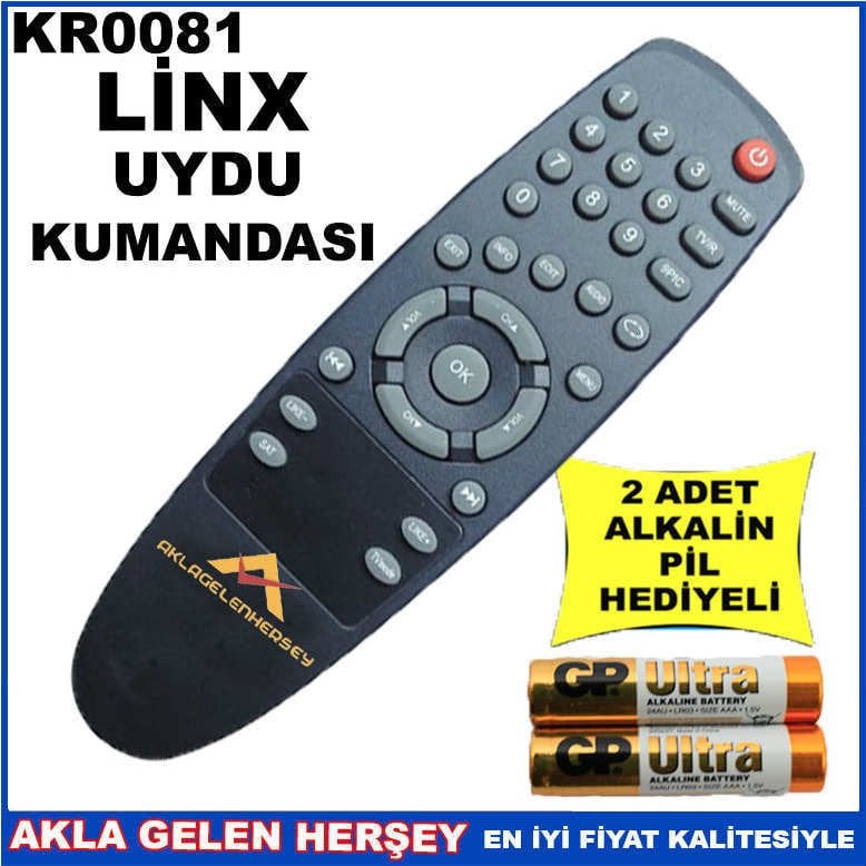 LİNX UYDU CİHAZI Receiver KUMANDASI KR0081