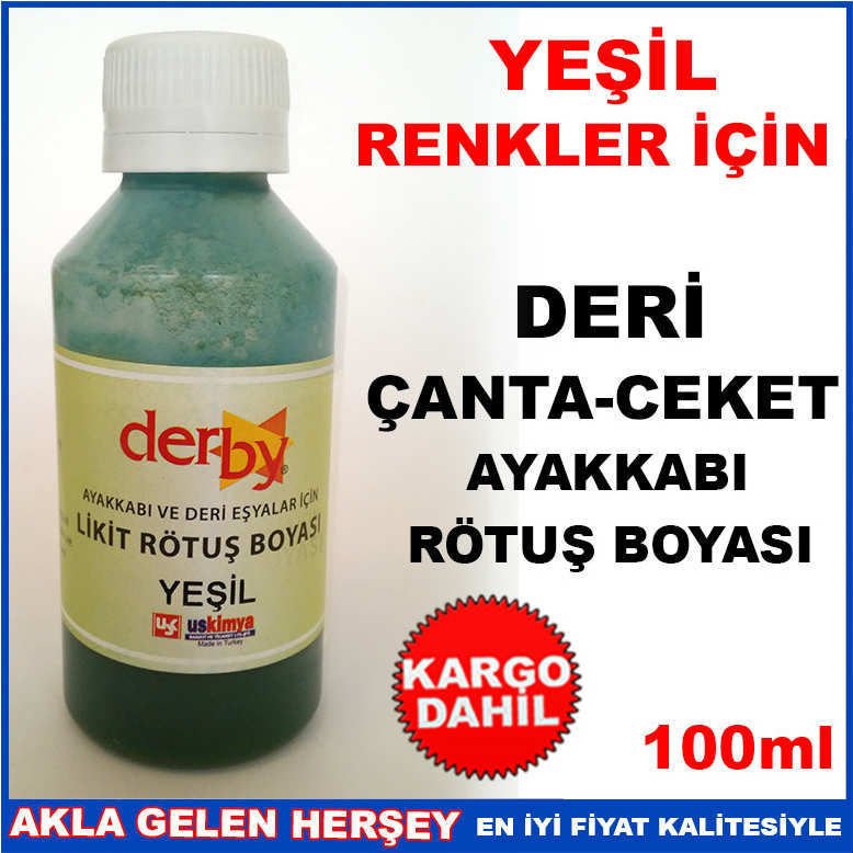 YEŞİL RENK ÇANTA CEKET AYAKKABI RÖTUŞ BOYASI -2