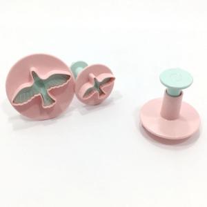 Bas Çıkart Sistem Martı Şekilli 3 lü Şeker Hamuru Kurabiye Kalıbı