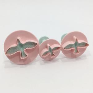 Bas Çıkart Sistem Martı Şekilli 3 lü Şeker Hamuru Kurabiye Kalıbı