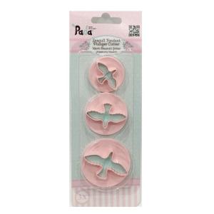 Bas Çıkart Sistem Martı Şekilli 3 lü Şeker Hamuru Kurabiye Kalıbı