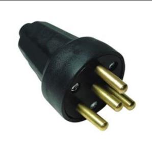 De-Pa Tse Belgeli Kauçuk Trifaze Erkek Fiş CE Sertifikalı