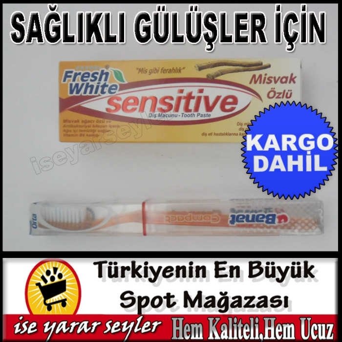 FRESH WHITE DİŞ MACUNU VE FIRÇASI BAKIM SETİ KD
