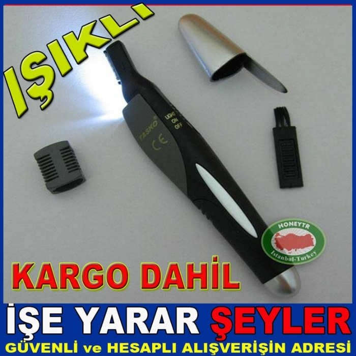 LED IŞIK AYDINLATMA FAVORİ,KULAK BURUN HASSAS BÖLGE TRAŞ MAKİNASI