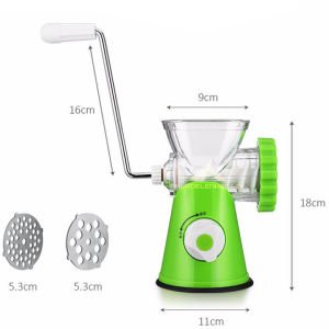 Manuel Et Kıyma Salça Yapma Makinesi Çok Fonksiyonlu Kaliteli Paslanmaz Çelik Bıçak Kıyma Öğütücü