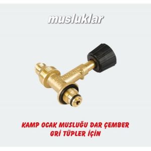 Gri Tüp Piknik Ocak Gaz Musluğu Kamp Ocağı için Sarı Prinç Musluk