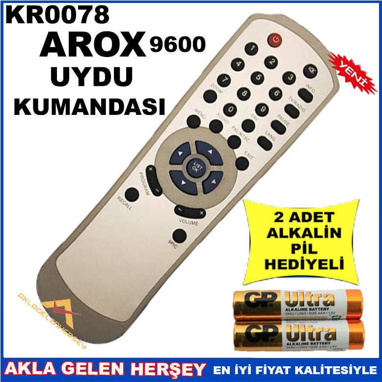 AROX 9600 UYDU CİHAZI Receiver KUMANDASI KR0078