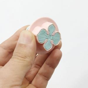 Bas Çıkart Ortanca Yaprak Modeli 3lü Şeker Hamuru Kurabiye Kalıbı