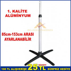 BOYU AYARLANABİLİR TELESKOPİK UFO SOBA AYAĞI INFARED SOBALAR İÇİN TELESKOPİK AYAK UZUN BOY