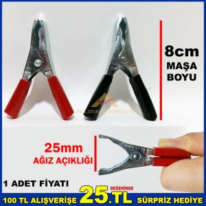 BüyükBoy KROKODİL AKÜ KUTUP BAŞI BAĞLANTI MAŞASI