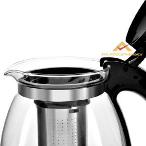 FİLTRELİ ÇELİK SÜZGEÇLİ BÜYÜK BOY CAM DEMLİK