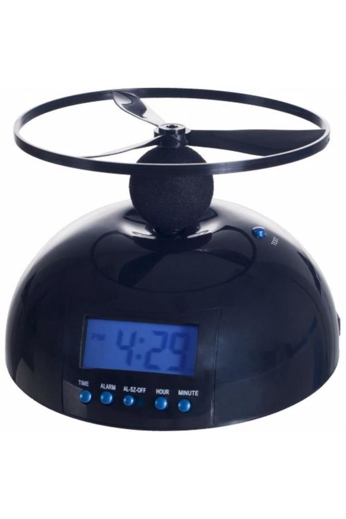 Uçmayan Helikopter Pervaneli Alarmlı Dijital Saat Uyandırma Gücü Süper Yüksek Güçlü Siren Alarmı