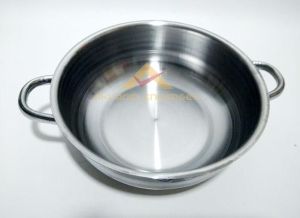 ÖZEL TABANLI CAM KAPAKLI ÇELİK TENCERE 28cm