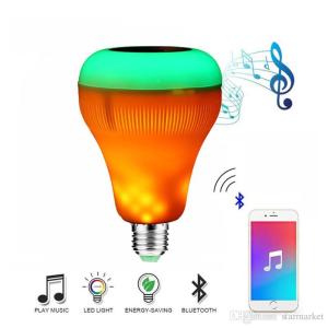 Alevli Bluetooth lu Kumandalı Renkli Müzik Çalar Ampül