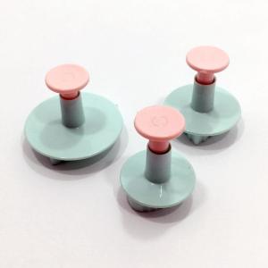 Bas Çıkart Gül Yaprağı Şekilli 3 lü Şeker Hamuru Kurabiye Kalıbı