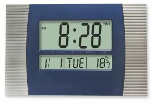 Büyük boy büyük rakamlı Dijital duvar saati KK5851 termometre,alarm LCD ekran dijital takvim 30x20cm