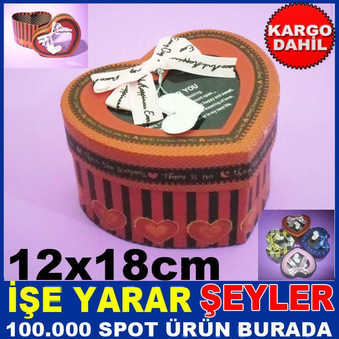 KALP ŞEKİLLİ DEKORATİF MÜCEVHER-SAKLAMA KUTUSUkd