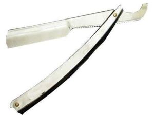 Metalik Ustra Kromaj Kaplama Profesyonel Tıraş Usturası Jilet Takılan Model