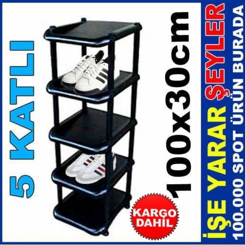 Ücretsiz Kargo 100x30cm AZ YER KAPLAYAN 5 KAT TEKLİ AYAKKABILIK