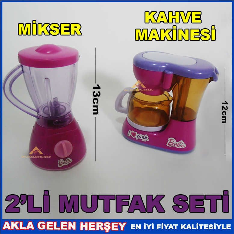 BARBİE EĞİTİCİ 2'Lİ PİLLİ OYUNCAK MUTFAK SETİ