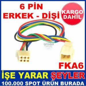 6 Pin Araba Soketi Araç Sistemi Bağlantı Kablosu