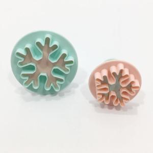 Bas Çıkart Kar Tanesi Şekilli 2 li Şeker Hamuru Kurabiye Kalıbı