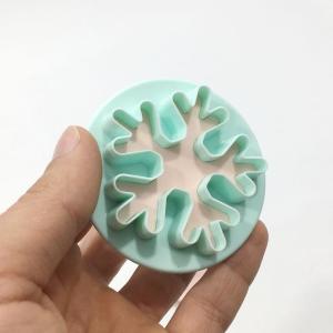 Bas Çıkart Kar Tanesi Şekilli 2 li Şeker Hamuru Kurabiye Kalıbı