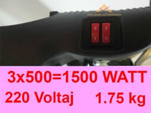 ELEKTRİKLİ İNFRARED ISITICI 1500WATT Wasp-12b