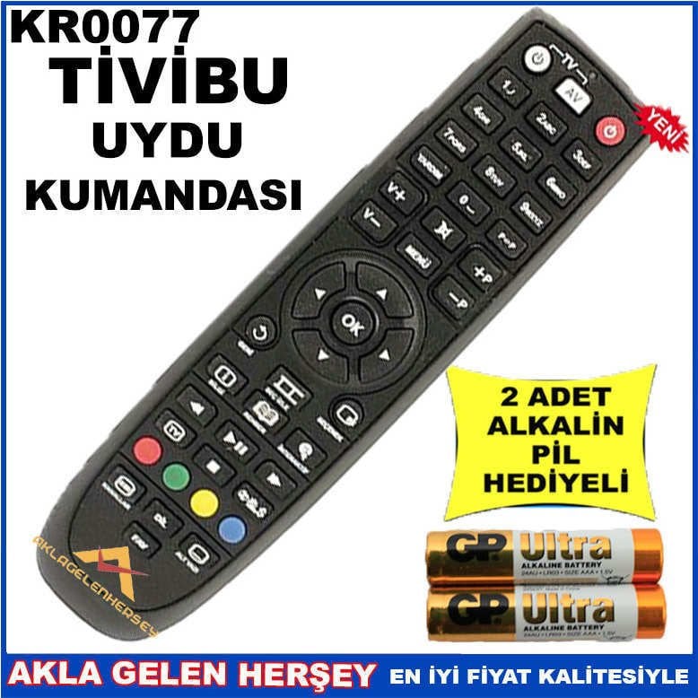 TİVİBU UYDU CİHAZI Receiver KUMANDASI KR0077