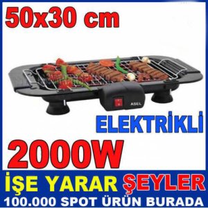 Asel Ab-22 Elektrikli Izgara Barbekü 2000W Kd