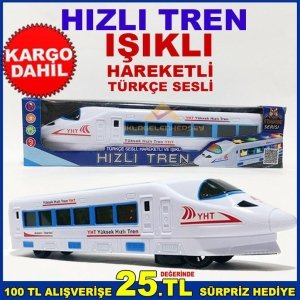 TÜRKÇE SESLİ, HAREKETLİ VE IŞIKLI, HIZLI TREN