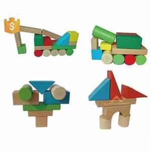 30 Parça Renk Dolu Ahşap Bloklar Bultaklı Özel Kutusunda Eğlenceli Ahşap Blok Puzzle