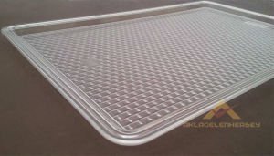 33x22cm KIRILMAZ ŞEFFAF AKRİLİK SERVİS TEPSİSİ