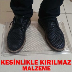 33x22cm KIRILMAZ ŞEFFAF AKRİLİK SERVİS TEPSİSİ