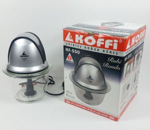 Büyük Boy Cam Hazneli Elektrikli Rondo Soğan Sebze Meyve Doğrama Rondoso Mini Mutfak Robotu