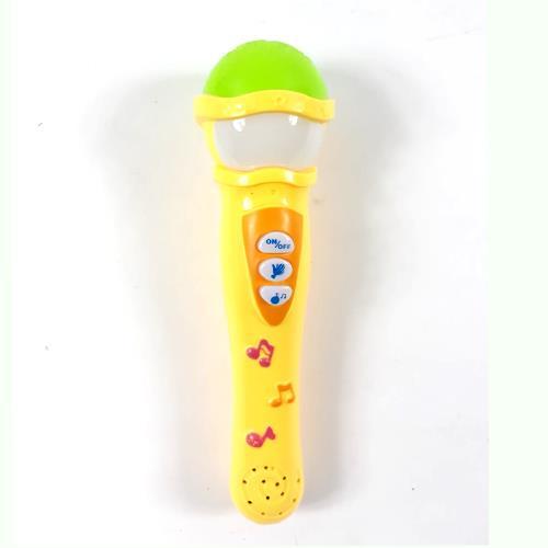 Işıklı Müzikli ve Pilli 21 Cm Oyuncak Karaoke Mikrofon 