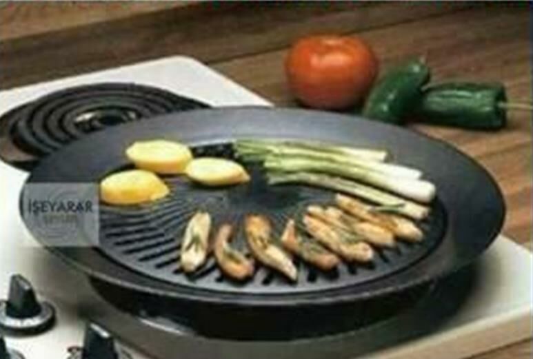 Yanmaz Yapışmaz Teflon Yüzey Ocak Üstü Sulu Grill