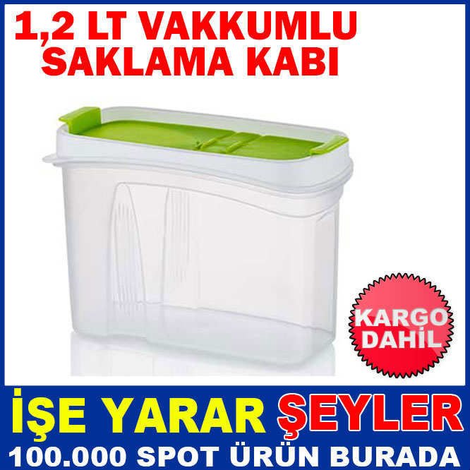  1,2 LT VAKKUMLU SIZDIRMAZ SAKLAMA KABI KD
