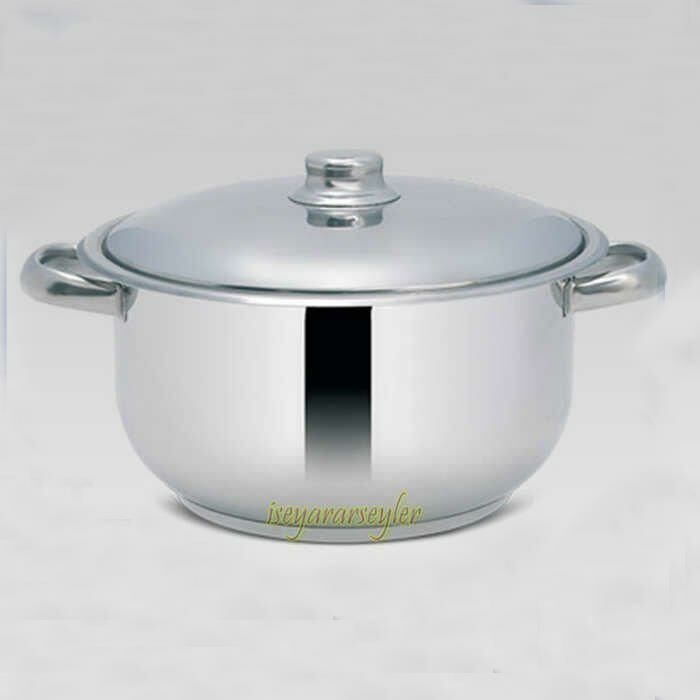 24cm Özel Kapsul Taban Alyans Çelik Tencere 6.5l