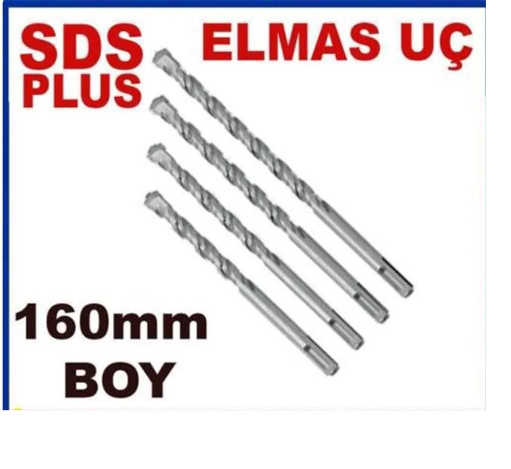 Kaliteli HLT Tipi SDS Plus Elmas Matkap Ucu 16cm Boy Ø8mm Çap