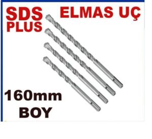 Kaliteli HLT Tipi SDS Plus Elmas Matkap Ucu 16cm Boy Ø8mm Çap