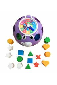 9 Parça Saatli Bultak Bebek Çocuk Zeka Gelişim Seti Sevimli Bul tak Prizma Şekilleri Bulma Oyuncağı